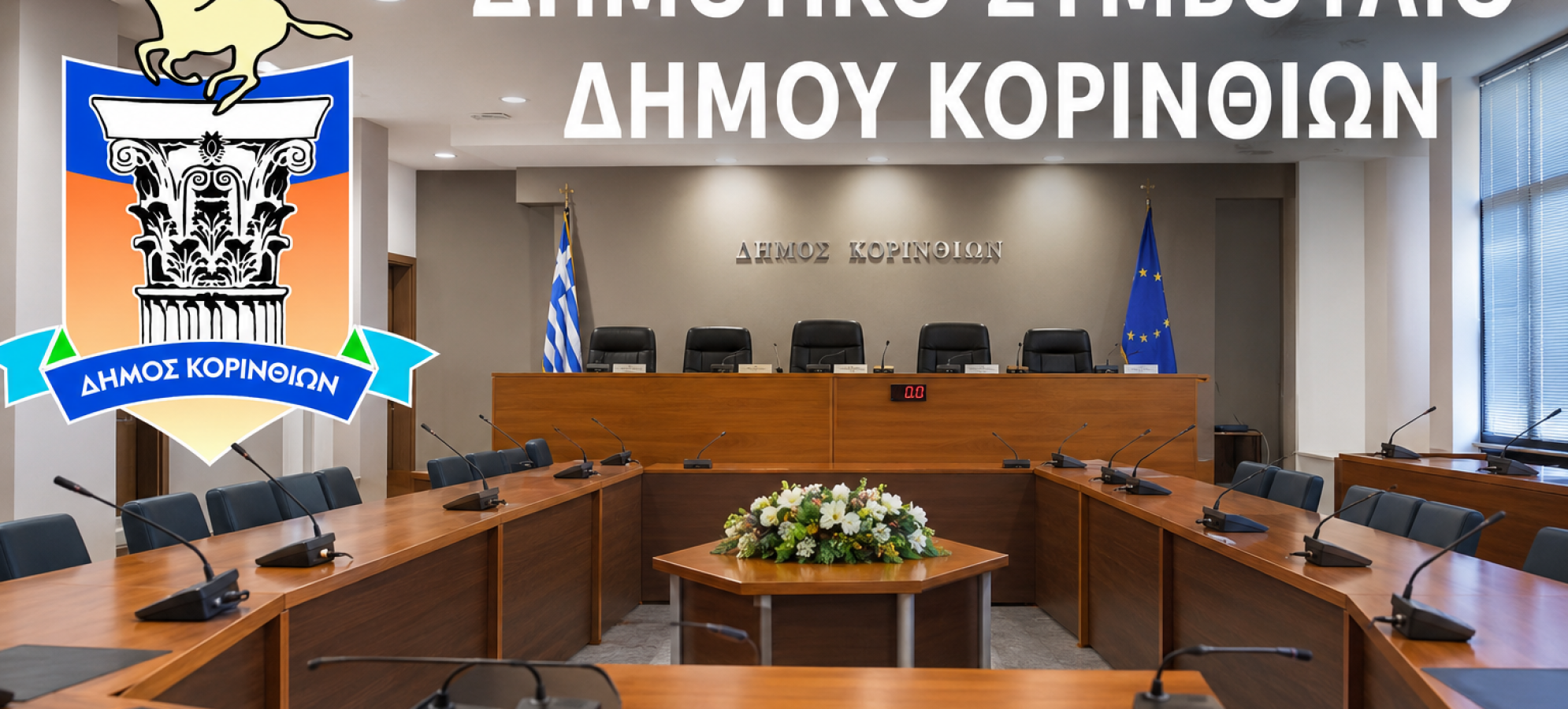 Δημοτικό Συμβούλιο Κορινθίων: 24 θέματα στη συνεδρίαση της 7ης Σεπτεμβρίου